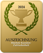 2024  AUSZEICHNUNG  Höchste Kunden-Zufriedenheit