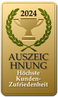 2024  AUSZEICHNUNG  Höchste Kunden-Zufriedenheit